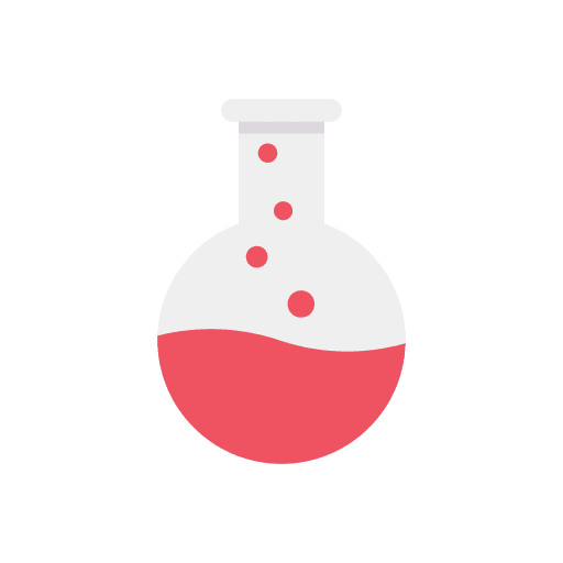 Flasks laboratory education lab icon