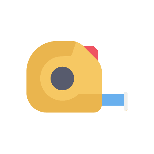 Measure tape construction and tools scale measure tape icon