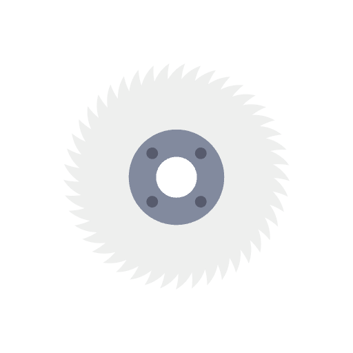 Saw blade cutter construction and tools saw blade icon