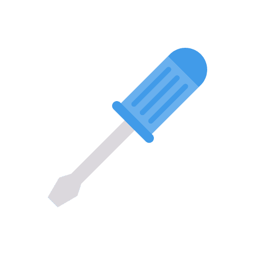 Screwdriver settings construction and tools repair icon