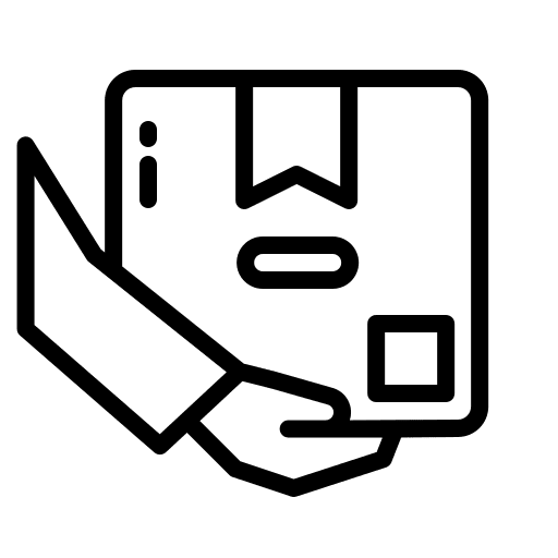 Delivery box order receive pack icon