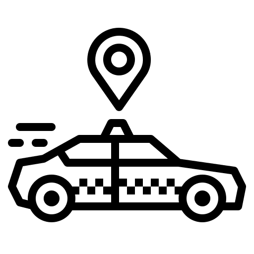 Taxi public transport transportation automobile icon