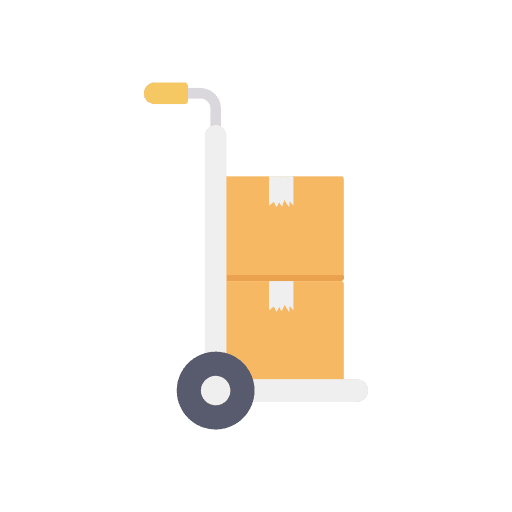 Trolley trolley logistics shipping and delivery icon