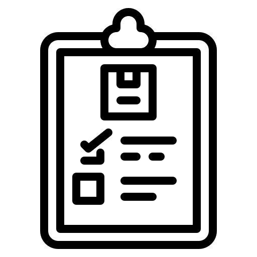 Check list package parcel order icon