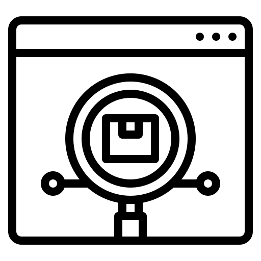 Online tracking logistics delivery delivery box shipping and delivery icon