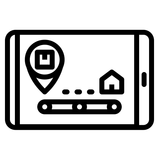 Tracking app delivery shipping and delivery delivery box icon