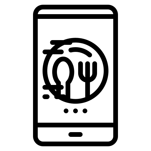 Food delivery food and restaurant application food delivery icon