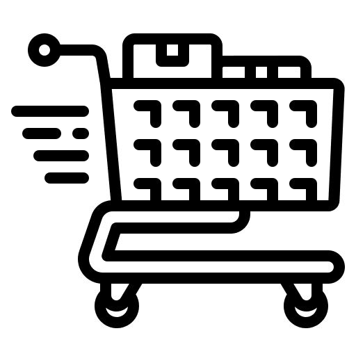 Shopping cart shop cart shipping and delivery icon
