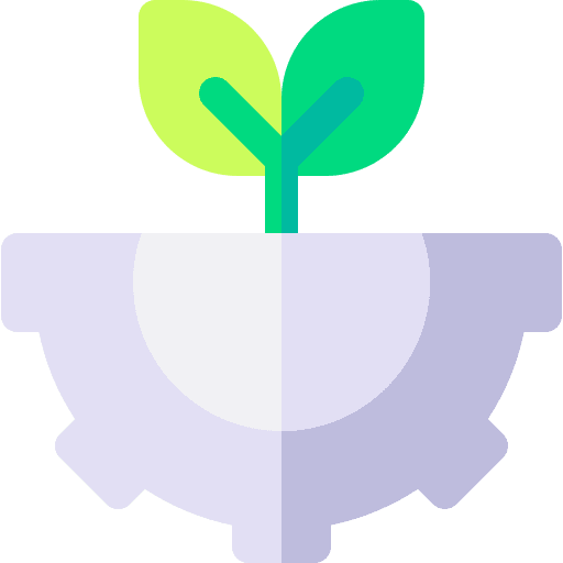 Engineering gear environmental ecology icon
