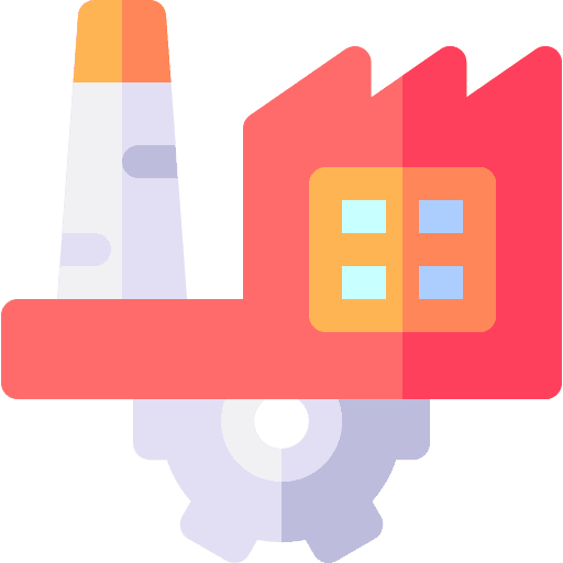 Factory manufacture facility management facility icon Factory manufacture facility management facility icon