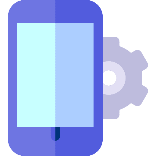Smartphone gear technology engineering icon
