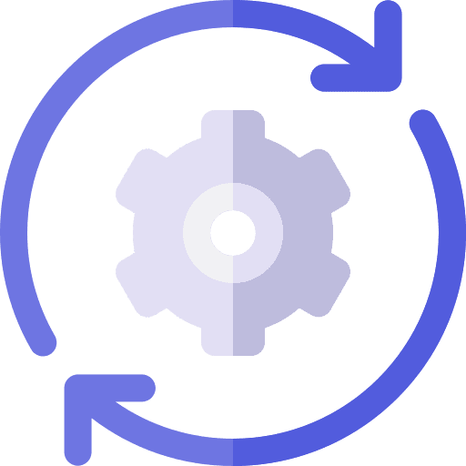 Solutions configuration progress gear icon