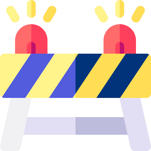 Traffic barrier under construction traffic road barrier icon Traffic barrier under construction traffic road barrier icon