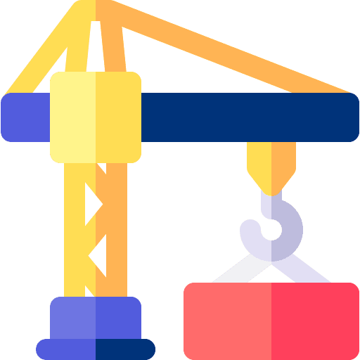 Crane hook contruction lift icon Crane hook contruction lift icon