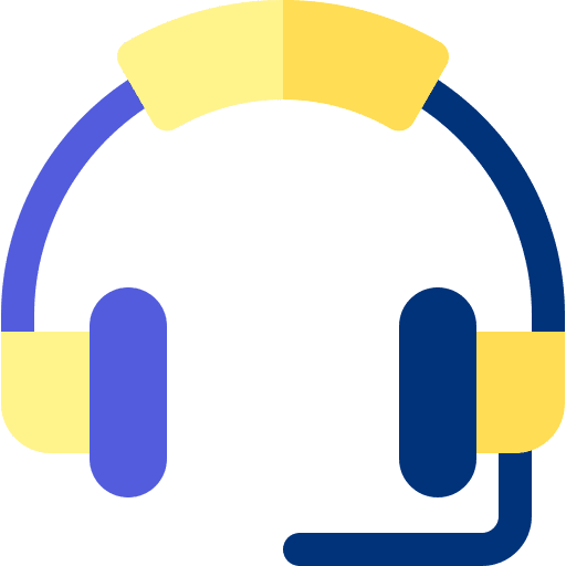 Headset call center support customer service icon Headset call center support customer service icon