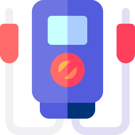 Voltmeter technology power measure icon Voltmeter technology power measure icon