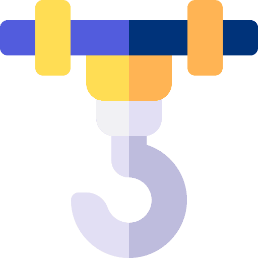 Crane lift repair hook icon Crane lift repair hook icon