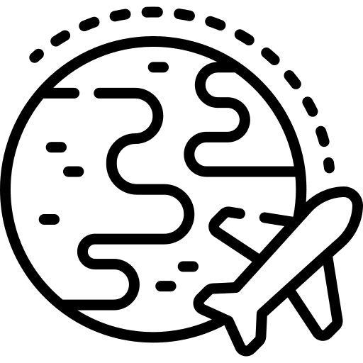 Flight multiple journey flight icon