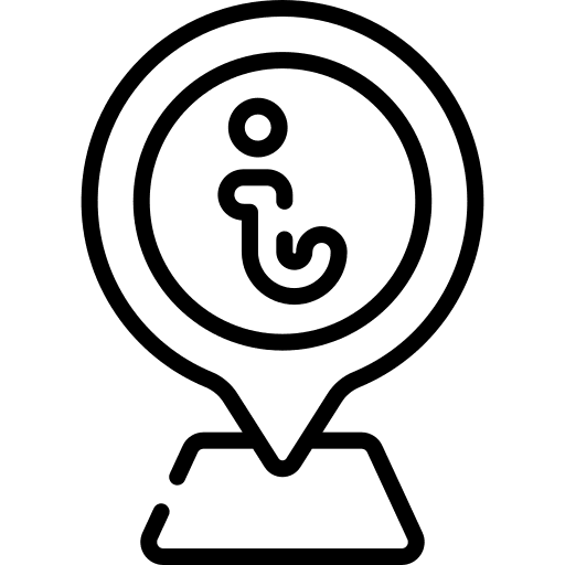 Information map location info placeholder icon