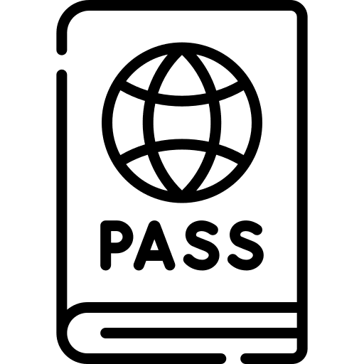 Passport passport identity travel icon