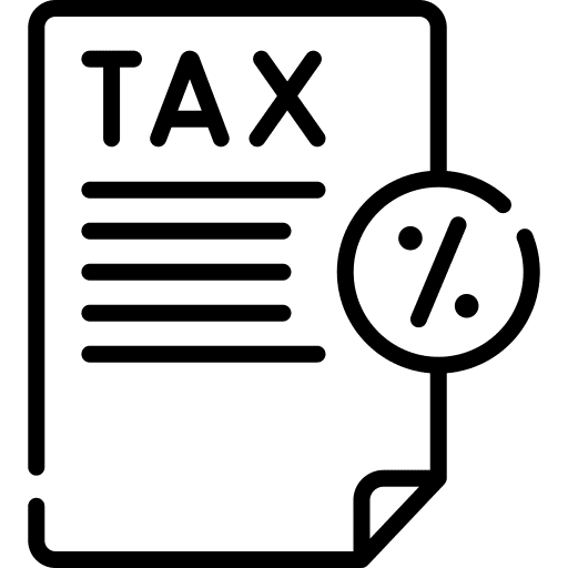 Tax terms discount loan icon