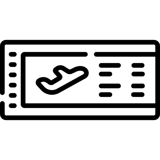 Ticket ticket plane ticket boarding pass icon