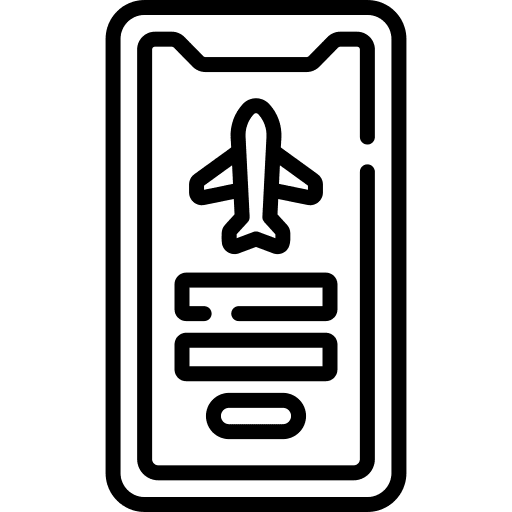 Airport smartphone airport travel icon