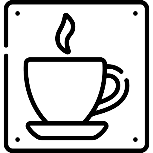 Cafe cafe cafeteria sign icon