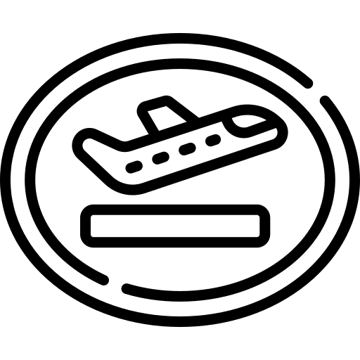 Departure airport aeroplane travel icon