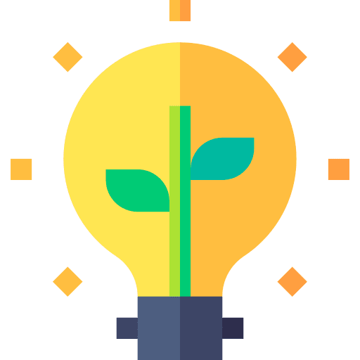 Eco light ecology and environment eco light green energy icon