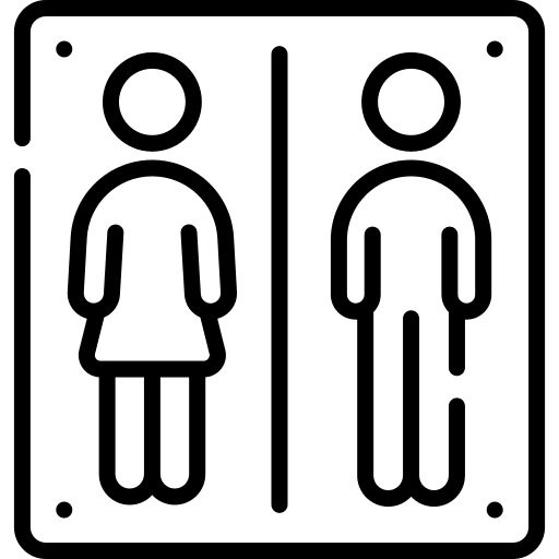 Toilet signs signaling signs lavatory icon