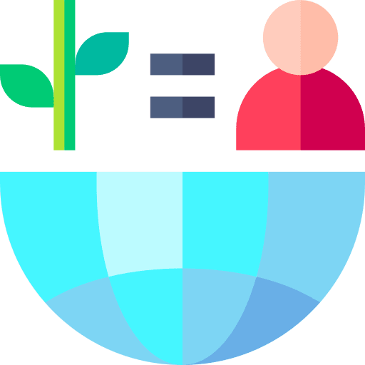 Balance mother earth day planet earth conciousness icon