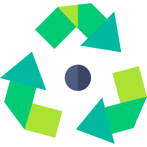 Recycle sign arrows ecology and environment icon