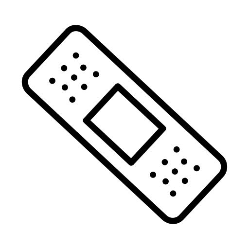 Bandage plaster medical first aid icon