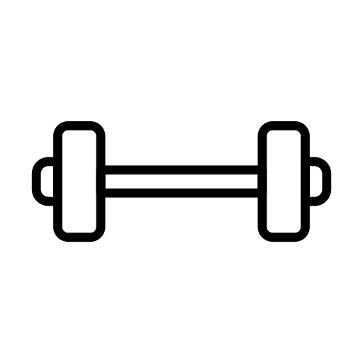 Barbell sport gym barbell icon