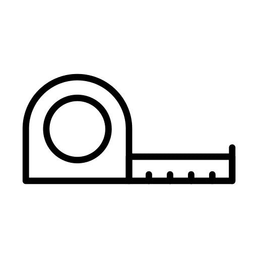 Measure tape tool construction measure tape icon