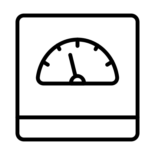 Scale measure healthcare and medical equipment icon