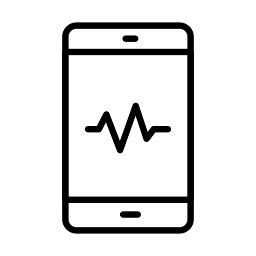 Smartphone mobile smartphone heart rate icon