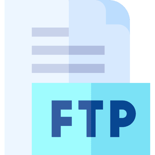Ftp file upload file transfer data icon