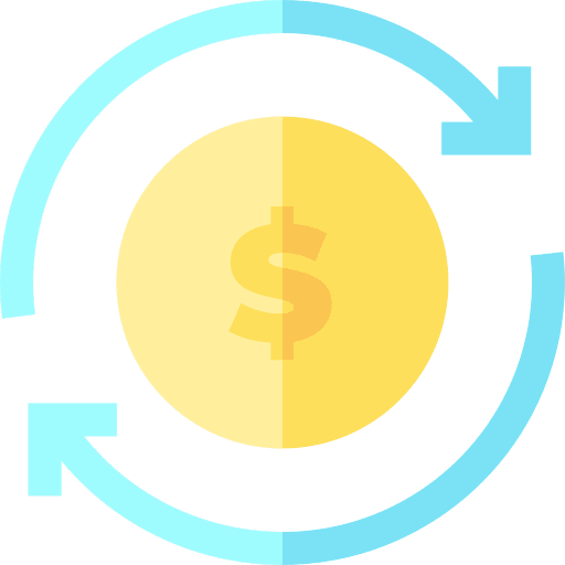 Money business and finance return of investment invest icon