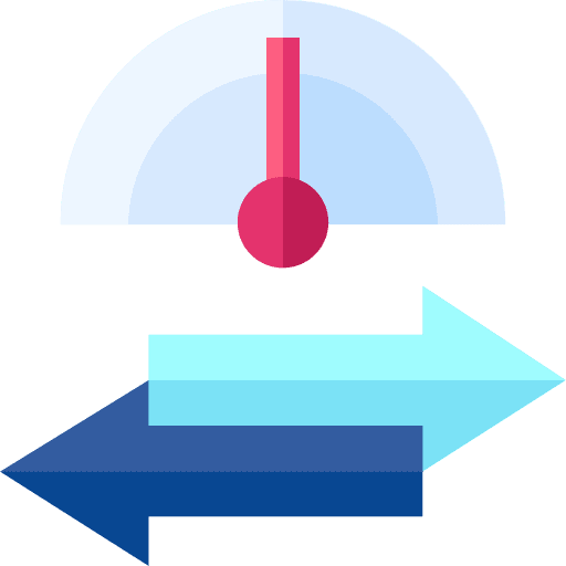 Transfer speedometer animate performance icon