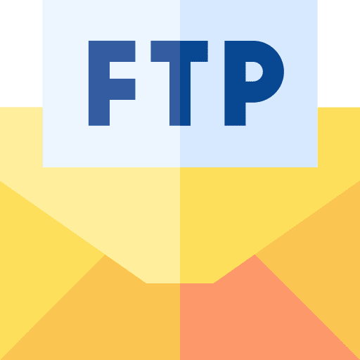 Ftp email message file transfer icon Ftp email message file transfer icon