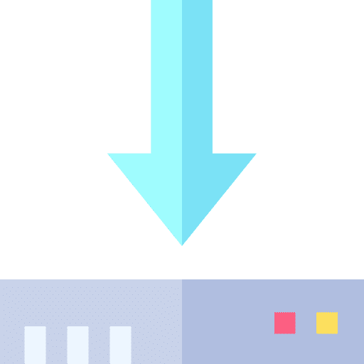 Hard disk hard disk download down arrow icon Hard disk hard disk download down arrow icon