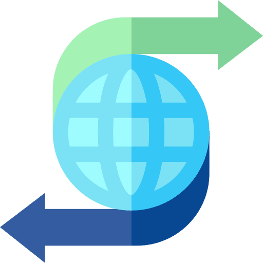 Online transfer arrows world online transfer icon Online transfer arrows world online transfer icon