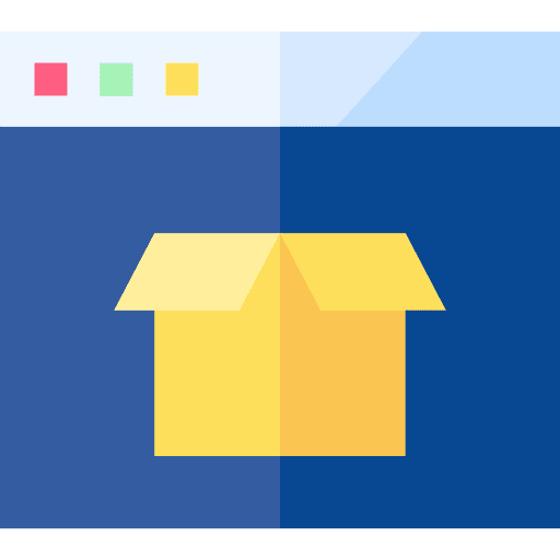 Storage web storage box icon Storage web storage box icon