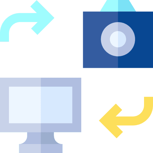 Transfer camera transfer photos icon Transfer camera transfer photos icon