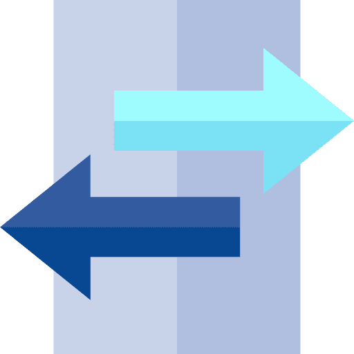 Transfer arrow exchange bidirectional icon Transfer arrow exchange bidirectional icon