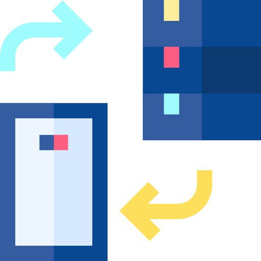 Transfer database transfer web icon Transfer database transfer web icon