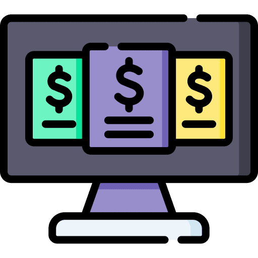 Price tag electronics tv shopping icon