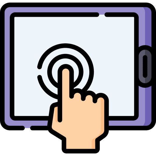 Tap tap tablet multimedia option icon